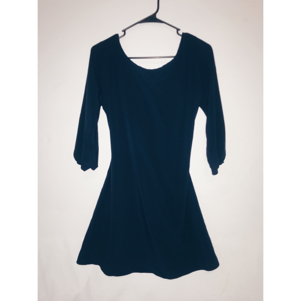 Navy Blue Bow Dress
